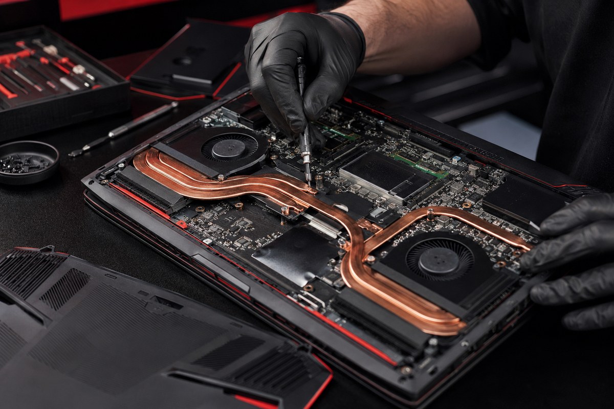 Обслуживание охлаждения ноутбука MSI